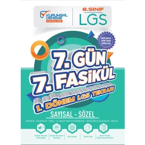 Kurumsal Deneme Yayınları 8. Sınıf Lgs 7 Gün 7 Fasikül Yarıyıl Genel Tekrar Kamp Kitabı