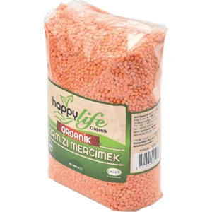 Happy Life Organik Kırmızı Mercimek 1 kg