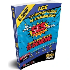 Benim Hocam Yayınları LGS 8.Sınıf Ses Getirecek T.C. İnkılap Tarihi Ve Atatürkçülük 15 Deneme