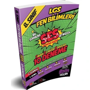 Benim Hocam Yayınları LGS 8.Sınıf Ses Getirecek Fen Bilimleri 10 Deneme