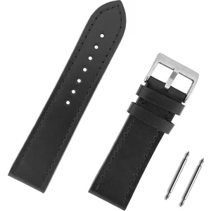 26MM Siyah Spor Deri Saat Kordonu