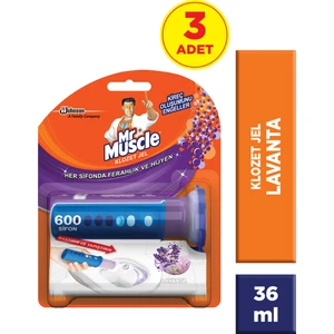 Mr Muscle Klozet Jel Lavanta 3'lü