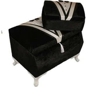 Damat 2'li Çeyiz Bohça ve Traş Sandık Takımı