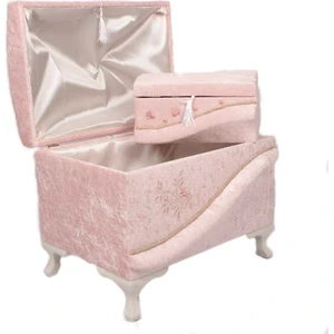 Gelin 2'li Çeyiz Bohça Makyaj Sandık Takımı