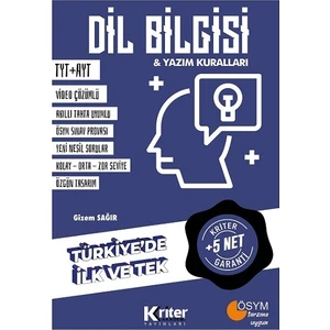 Kriter Akademi Yayınları 5 Net Garantili Dil Bilgisi