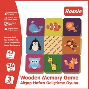 Ahşap Hafıza Geliştirme Oyunu - Memory Game