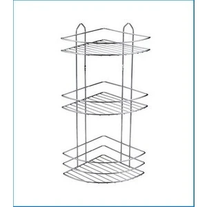 Krom 3 Katlı Köşe Şampuanlık