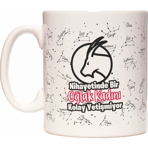 Rock'n Fox Nihayetinde Bir Oğlak Burcu Kadını Kolay Yetişmiyor Burç Tasarım Kupa Bardak