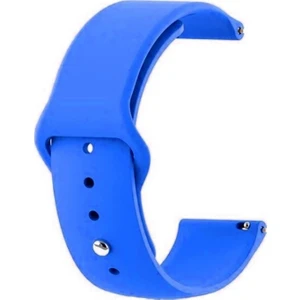 Pace 46mm Kordon Mat Düz Renkli Silikon Mavi