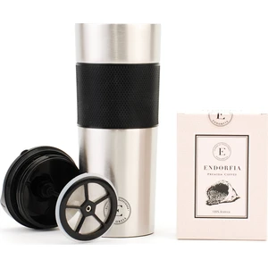 Filtreli French Termos Gümüş - Premium Filtre Kahve