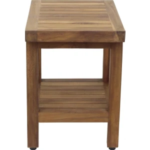 Duş Oturağı Ağaç Tabure Ağaç Oturak Duş Taburesi 30 x 30 x 25 cm