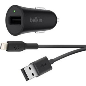 Boost Up Hızlı Araç Şarj Cihazı 12W/2.4A + Lightning Kablo F8J177DS04-BLK
