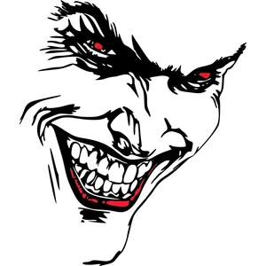 Sticker Fabrikası Joker Şeffaf Sticker 00057