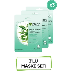 Nem Bombası Ferahlatıcı Kağıt Maske 3'lü Set