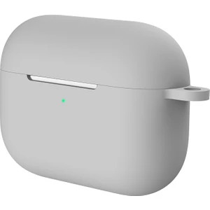 Apple Airpods Pro Kılıf Silikon Koruyucu Askılı Gri
