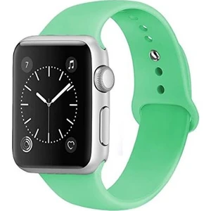 Apple Watch Seri 7/6/SE/5/4/3 Silikon Kordon 45mm 44mm 42mm Uyumlu Turkuaz