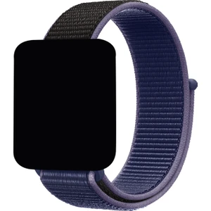 Apple Watch Seri 46MM, Seri 9/8/7/6/SE/5/4/3 Spor Loop Kordon 45mm 44mm 42mm Uyumlu Gece Mavisi