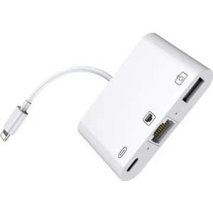 iPhone iPad 3 In 1 Dönüştürücü Lightning To Lightning Ethernet USB Audio Çevirici Adaptör