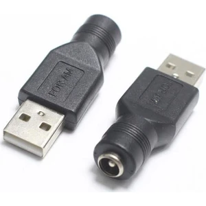 Dişi 5.5mm x 2.5mm - Erkek USB A 2.0 Dönüştürücü