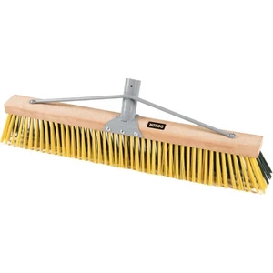 3 Sert Ahşap Bahçe Süpürme Çalı Fırçası 60 cm