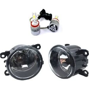 Uygunplus Citroen C4 Sedan 2008 Model Beyaz Led Xenon Sis Farı Seti Premium Serisi
