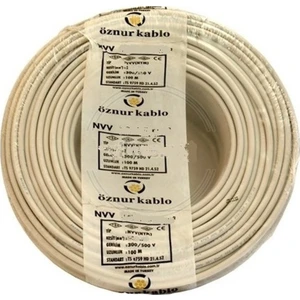 3 x 1,5 Antigron Kablo 8 m Tam Bakır Nym
