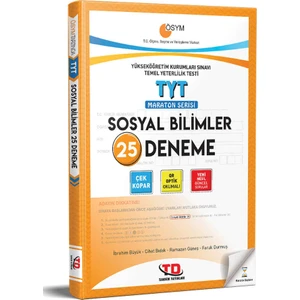 Tandem Yayınları Ösym Tarzında TYT Sosyal Bilimler 25 Deneme Maraton Serisi