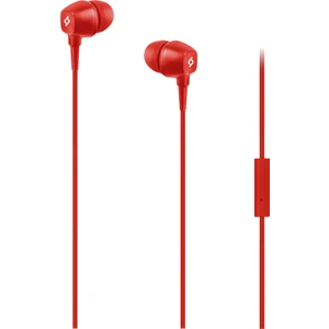 Pop Mikrofonlu Kulakiçi Kablolu Kulaklık - Kırmızı