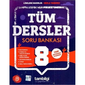 Tambilgi Yayınları Tüm Dersler 8. Sınıf Soru Bankası