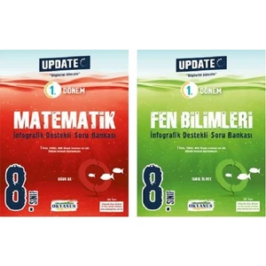 Okyanus Yayınları 2020 8. Sınıf Update Fen Bilimleri ve Matematik Infografik Soru Bankası Seti (1.dönem)