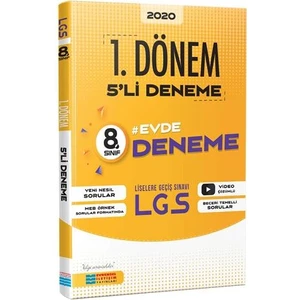 Evrensel İletişim Yayınları 8.Sınıf  1. Dönem 5'li Deneme