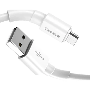 CAMSW-02 Mini White Micro USB 2.4A Şarj USB Kablosu 1 mt