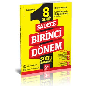 Model Eğitim Yayıncılık 8. Sınıf Sadece Birinci Dönem Soru Bankası