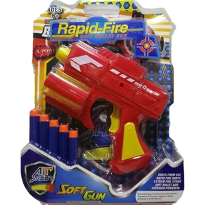 Nizam Oyuncak Nerf Rapıd Fıre Sünger Atan Tabanca + 5 Adet Mermi