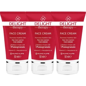 Huncalife Delight Therapy Nar Özlü Yüz Kremi 50 ml 3'lü Set