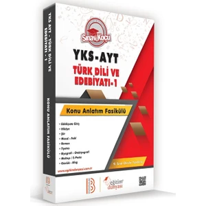 Benim Hocam Eğitim Dünyası YKS - AYT 9. Sınıf Türk Dili ve Edebiyatı Konu Anlatım Fasikülü