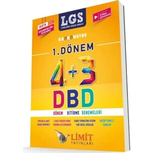 Limit Yayınları Kronometre 2020 LGS 1. Dönem 4-3 DBD (Dönem Bitirme Denemeleri)