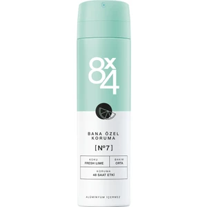 8X4 No.7 Fresh Lıme Kadın Sprey Deodorant 150Ml