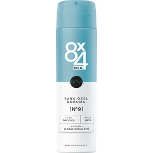 8X4 Men No. 9 Dry Cool Erkek Sprey Deodorant 150Ml