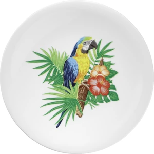 Kütahya Porselen Doğadakiler 21 cm Pasta Tabağı Papağan