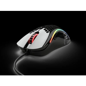 Model D Kablolu Parlak Siyah RGB Oyuncu Mouse 69Gr