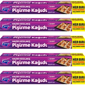 Hazır Kesilmiş Pişirme Kağıdı 10 Adet  x 5 Paket