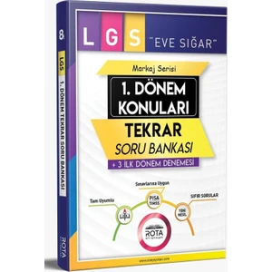 Rty Rota Yayınları 8.sınıf LGS Eve Sığar 1.dönem Konuları Tekrar Soru Bankası + Deneme