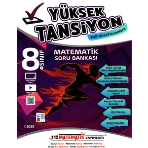 112 Matematik Yayınları 8. Sınıf LGS 1. Dönem Yüksek Tansiyon Matematik Soru Bankası