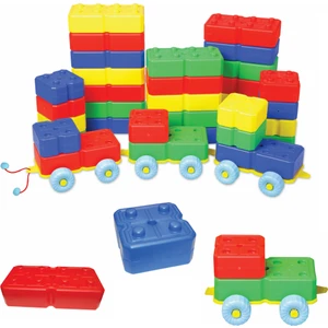 King Kids Arabalı Tuğla 40 Parça