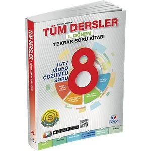 Koza Yayın Dağıtım 8. Sınıf Tüm Dersler 1. Dönem Tekrar Soru Kitabı