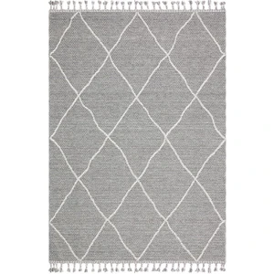 Eko Halı Soho Sh 02 Grey Gri Hav Vermez Etnik Örgü Ince Halı Kilim 130 x 190 cm