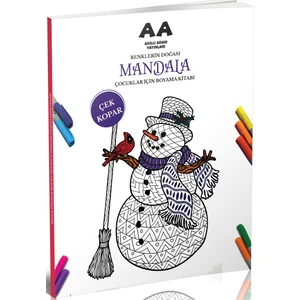 Mandala Renklerin Doğası Çocuklar Için Boyama Kitabı