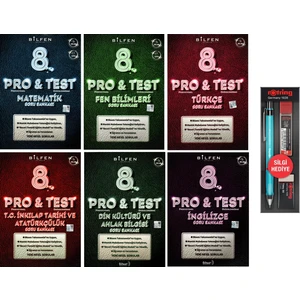 Bilfen Yayınları 8. Sınıf LGS Pro & Test Tüm Dersler Soru Bankası Seti 6 Kitap - 3'lü Kalem Seti