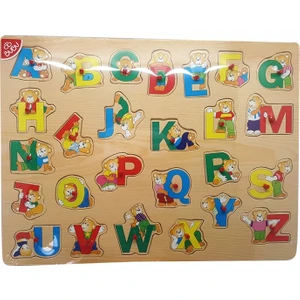 Ahşap Puzzle Ayıcıklı Harfler